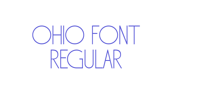 Ohio Font Regular Font Download