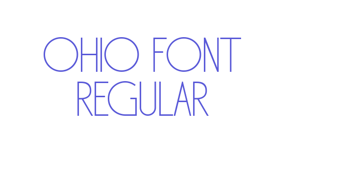 Ohio Font Regular Font