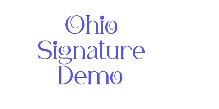 Ohio Signature Demo Font Download