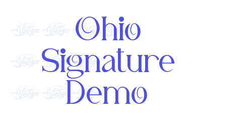 Ohio Signature Demo-font-download