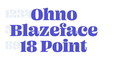 Ohno Blazeface 18 Point-font-download