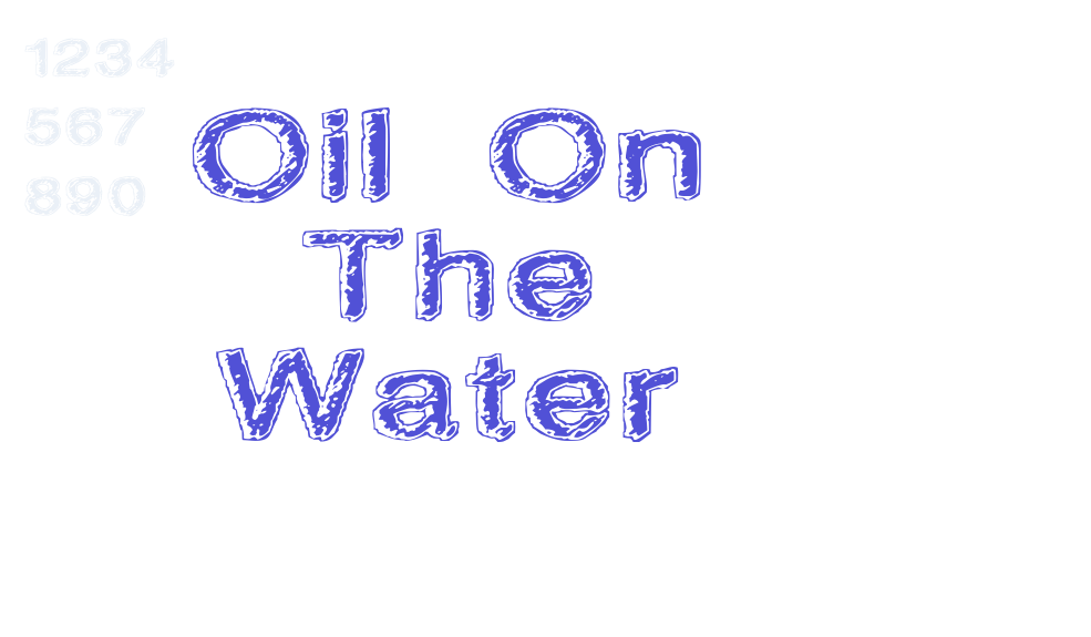 Oil On The Water-font-download