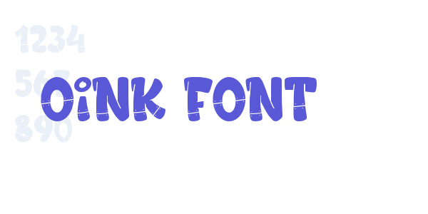 Oink Font font free