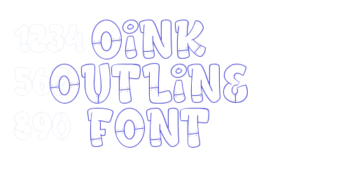 Oink Outline Font-font-download
