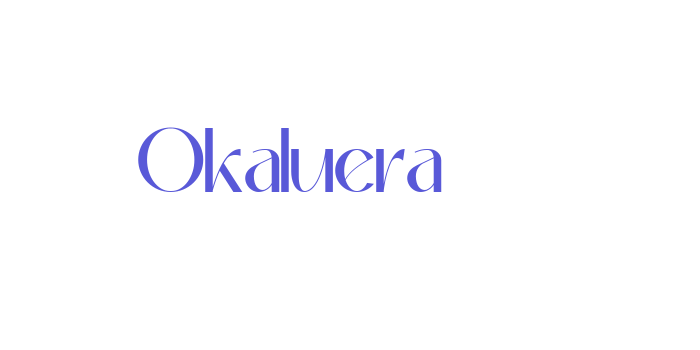 Okaluera Font