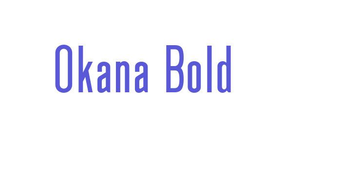 Okana Bold Font Download