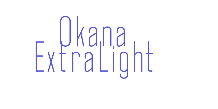 Okana ExtraLight Font Download