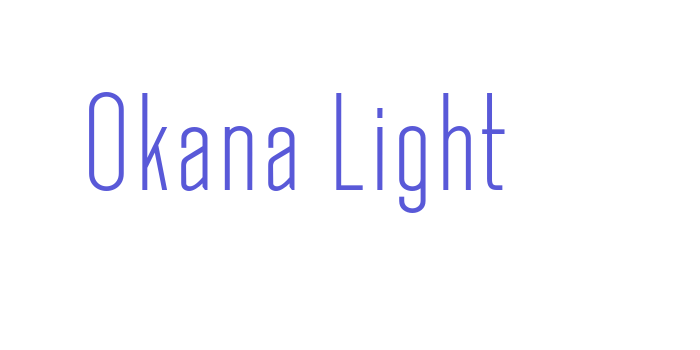 Okana Light Font Download