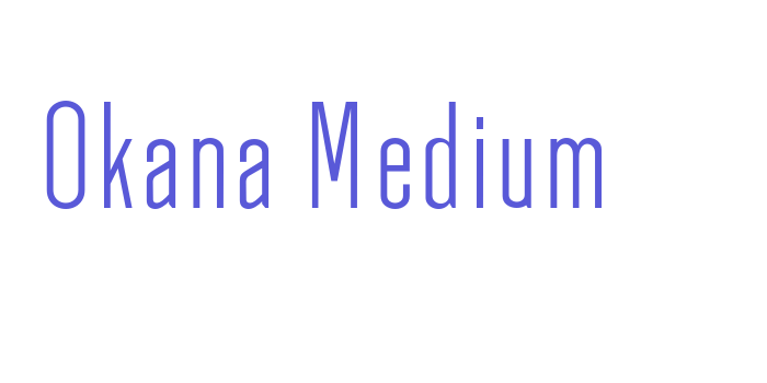 Okana Medium Font Download