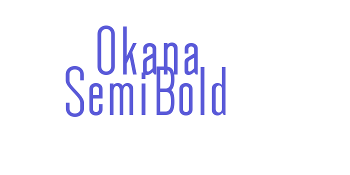 Okana SemiBold Font Download