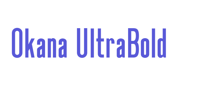 Okana UltraBold Font Download