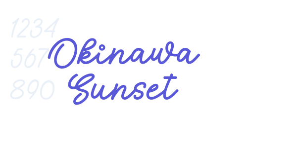 Okinawa Sunset font free