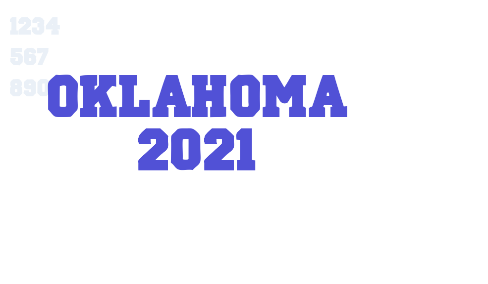 Oklahoma 2021-font-download