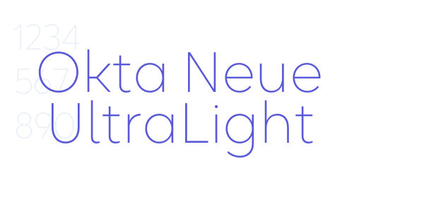 Okta Neue UltraLight font free