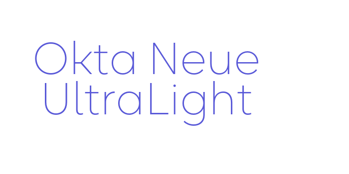 Okta Neue UltraLight Font Download