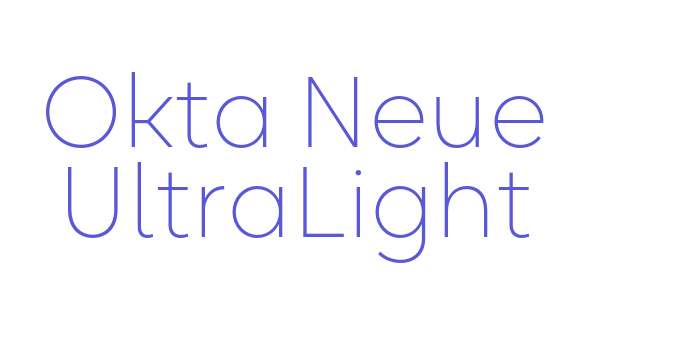 Okta Neue UltraLight Font