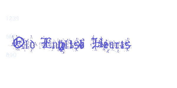 Old English Hearts font free