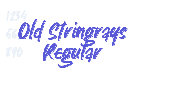 Old Stringrays Regular font