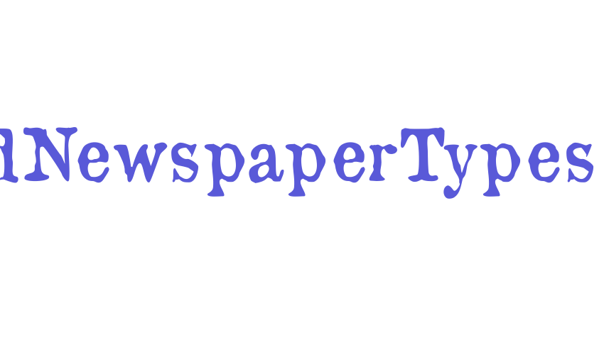 OldNewspaperTypes Font Download