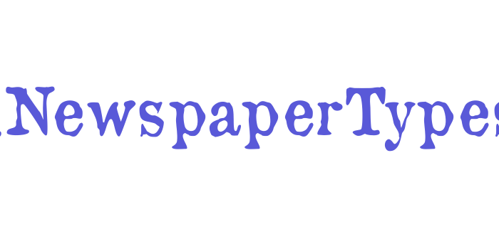 OldNewspaperTypes Font Download