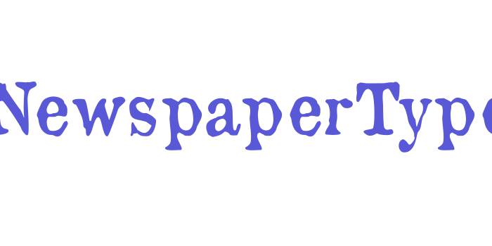 OldNewspaperTypes Font