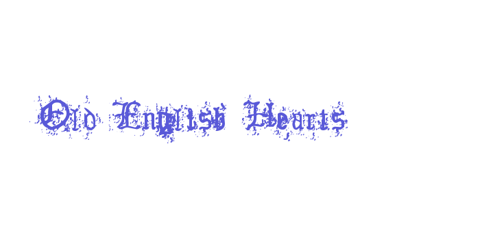 Old English Hearts Font Download