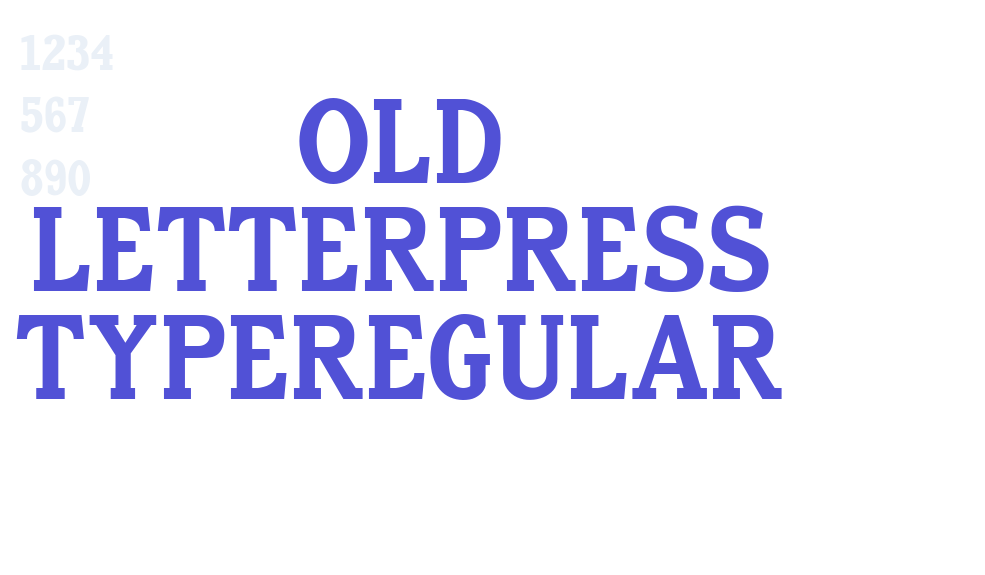 Old Letterpress TypeRegular-font-download