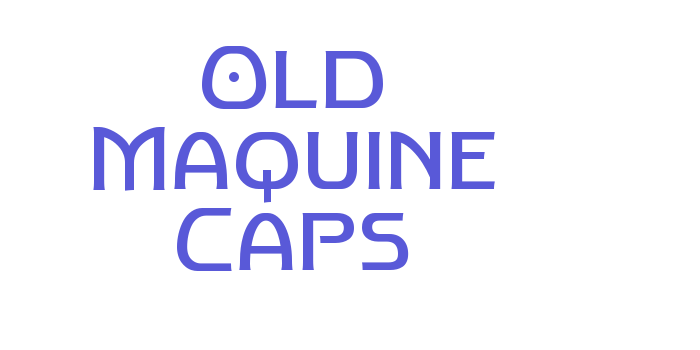 Old Maquine Caps Font Download