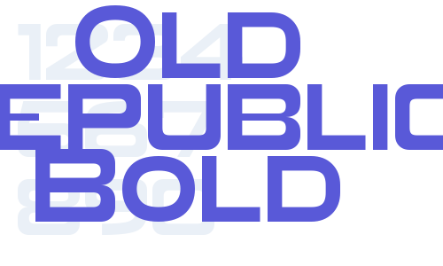 Old Republic Bold Font