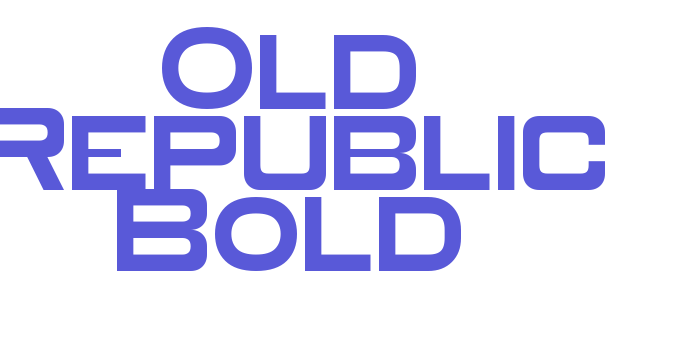 Old Republic Bold Font Download