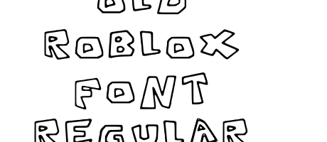 Old Roblox Font Regular