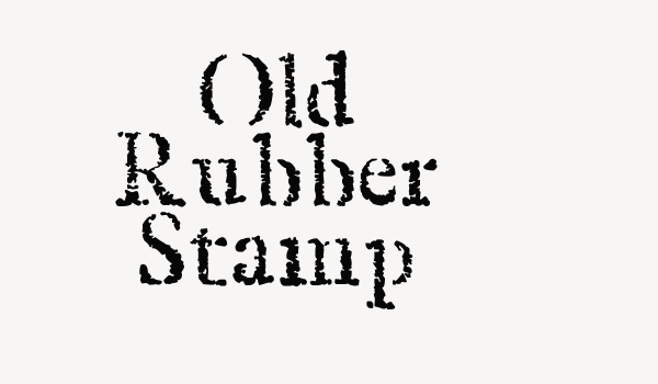 Old Rubber Stamp Font