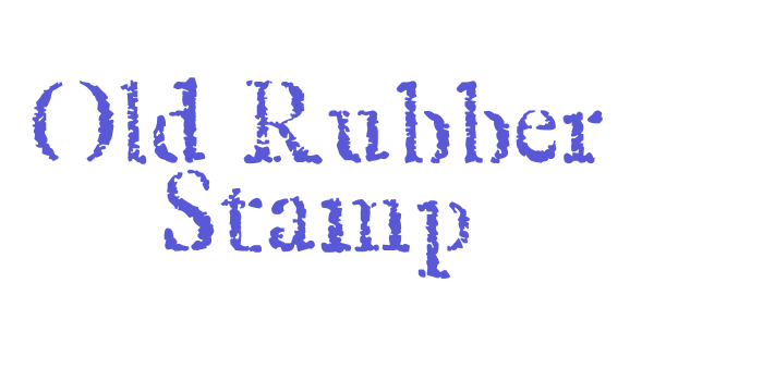 Old Rubber Stamp Font Download