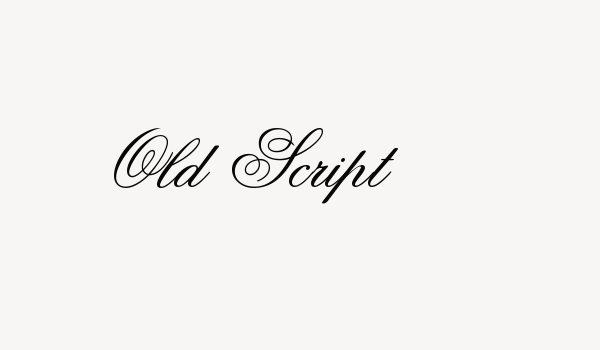 Old Script Font