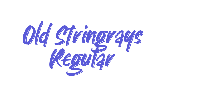 Old Stringrays Regular Font Download