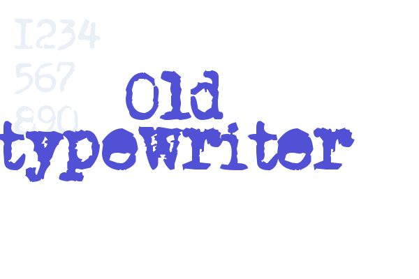 Old typewriter Font Download