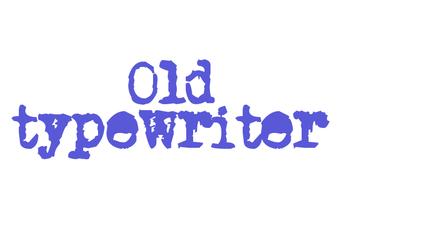 Old typewriter Font Download