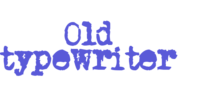 Old typewriter Font Download