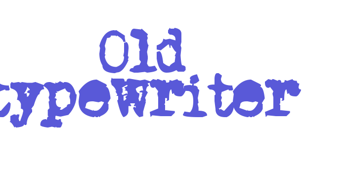 Old typewriter Font