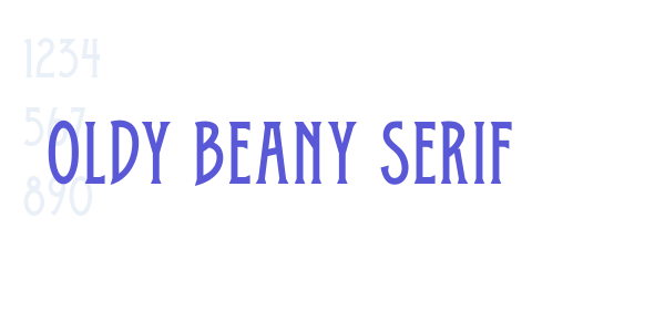 Oldy Beany Serif font free