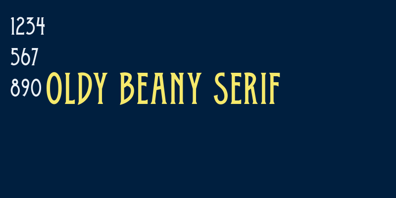 Oldy Beany Serif