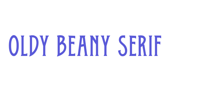 Oldy Beany Serif Font