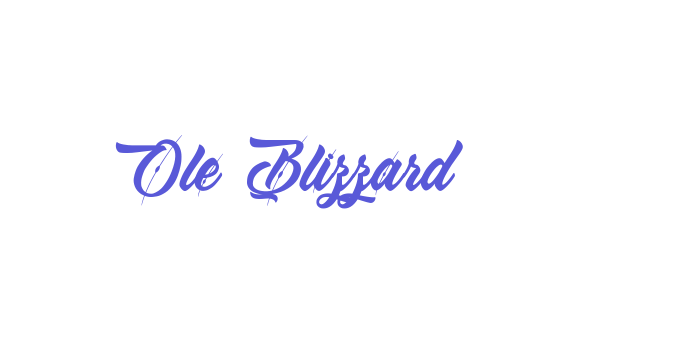 Ole Blizzard Font Download