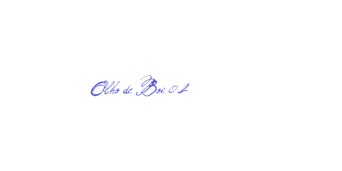 Olho de Boi 0.2 Font Download