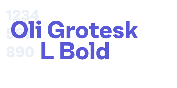 Oli Grotesk L Bold font free