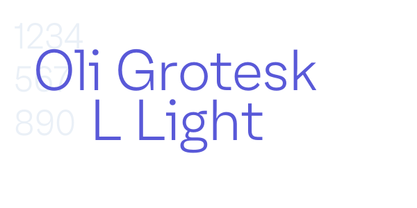 Oli Grotesk L Light font free