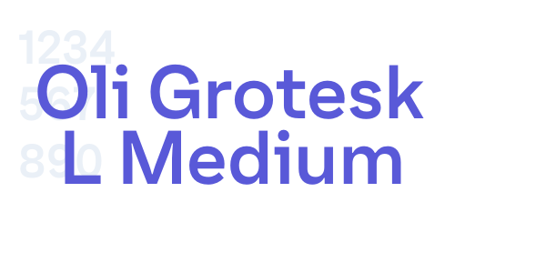 Oli Grotesk L Medium font free