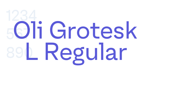 Oli Grotesk L Regular font free