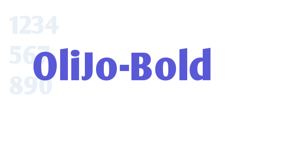 OliJo-Bold font free