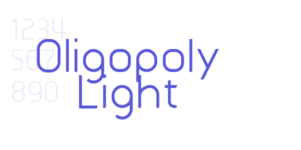 Oligopoly Light font free